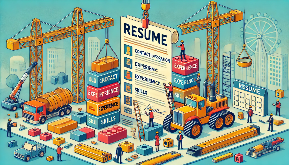 Blog post featured image resume construction